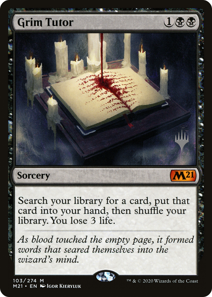 Grim Tutor (PPM21-103) - Core Set 2021 Promos