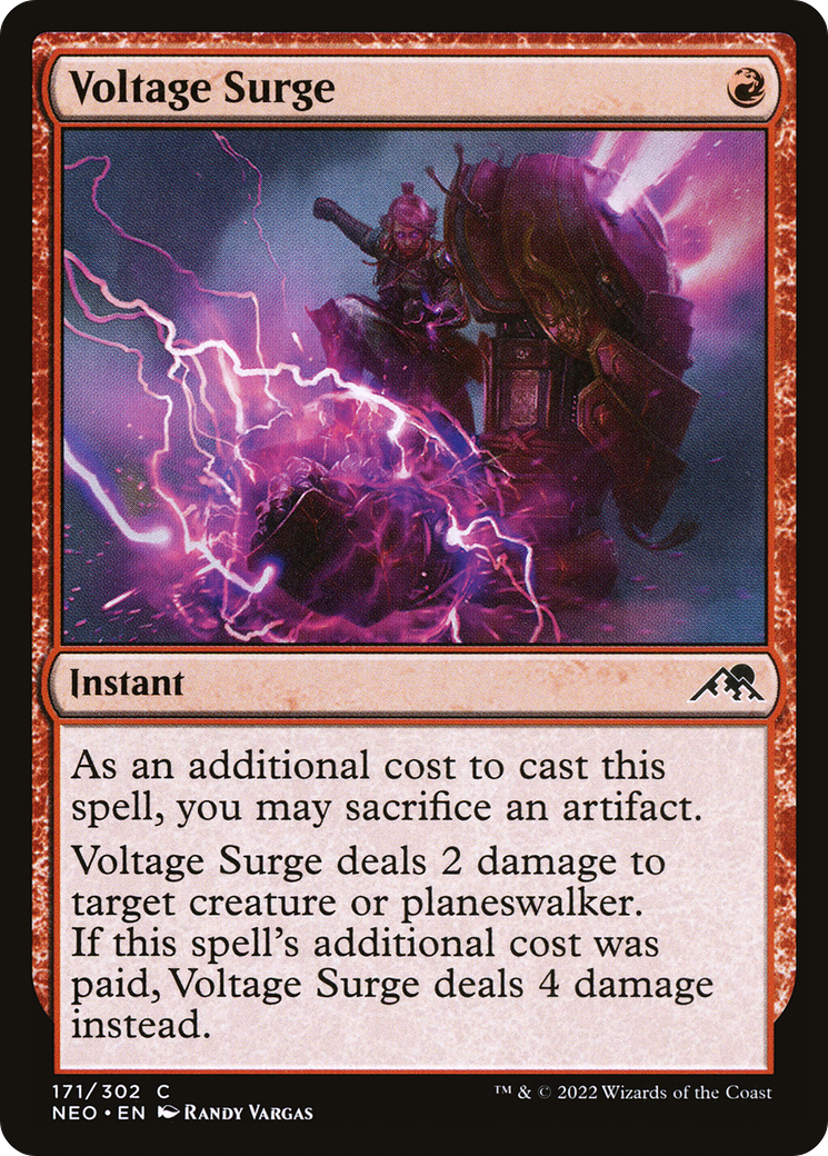 Voltage Surge (NEO-171) - Kamigawa: Neon Dynasty Foil