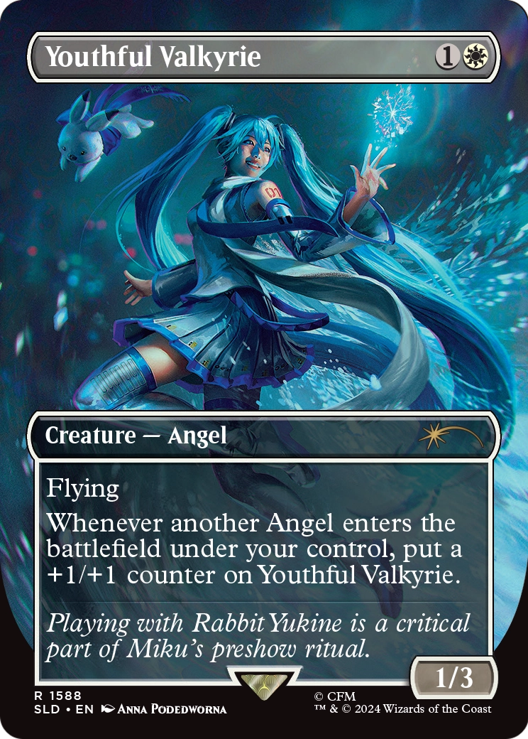Youthful Valkyrie (SLD-1588) - Secret Lair Drop (Borderless)