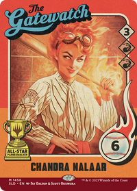 Chandra Nalaar (1456) (SLD-1456) - Secret Lair Drop: (Full Art) (Borderless)