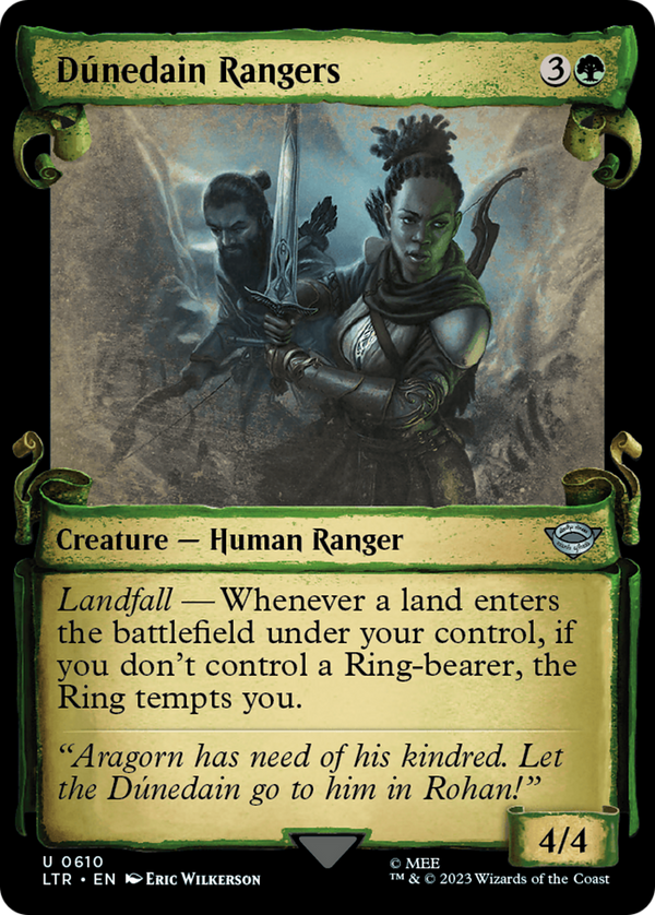 Dunedain Rangers (Showcase Scrolls) (LTR-610) - The Lord of the Rings: Tales of Middle-earth: (Showcase)
