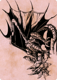 Ancient Copper Dragon // Ancient Copper Dragon (ACLB-052) - Battle for Baldur's Gate Art Series (Borderless) Foil