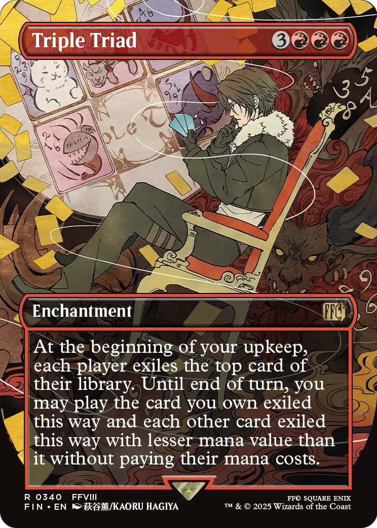 Triple Triad (Borderless) (FIN-340) - FINAL FANTASY: (enchantment) Foil