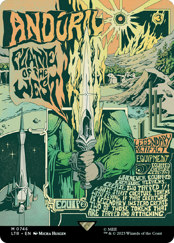 Anduril, Flame of the West (Borderless Poster) (LTR-746) - The Lord of the Rings: Tales of Middle-earth