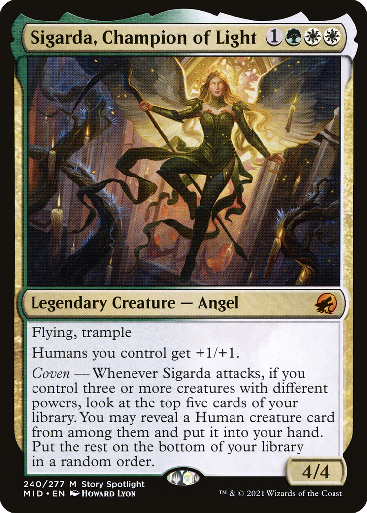 Sigarda, Champion of Light (MID-240) - Innistrad: Midnight Hunt Foil