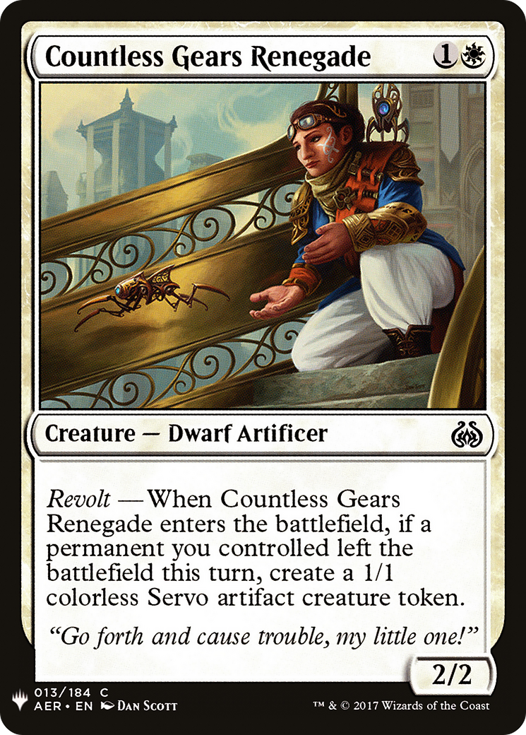 Countless Gears Renegade (LIST-013) - The List