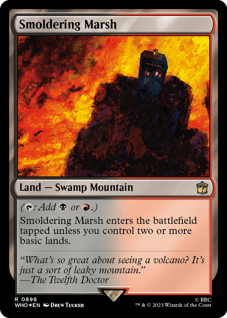 Smoldering Marsh (Surge Foil) (WHO-898) - Doctor Who Foil