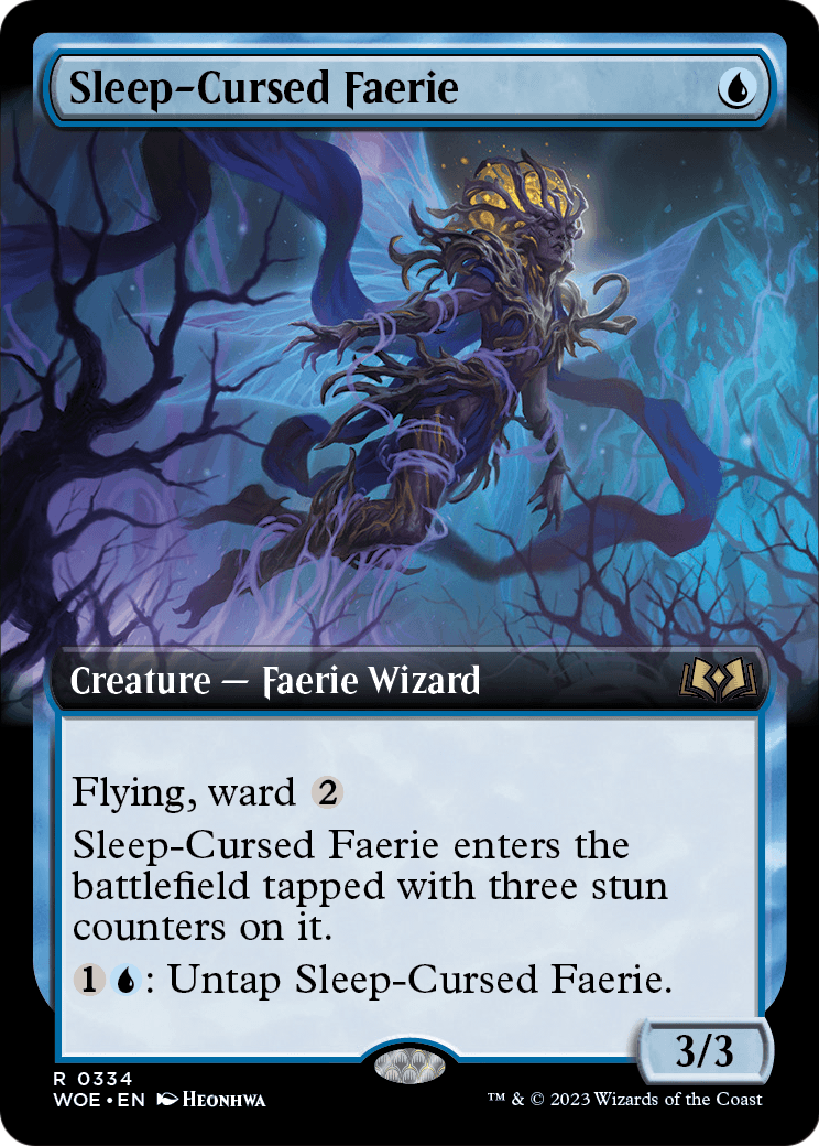 Sleep-Cursed Faerie (Extended Art) (WOE-334) - Wilds of Eldraine: (Extended Art)