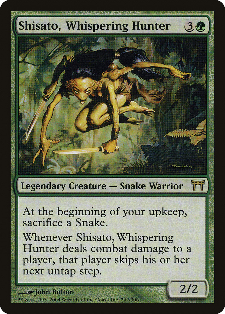 Shisato, Whispering Hunter (CHK-242) - Champions of Kamigawa