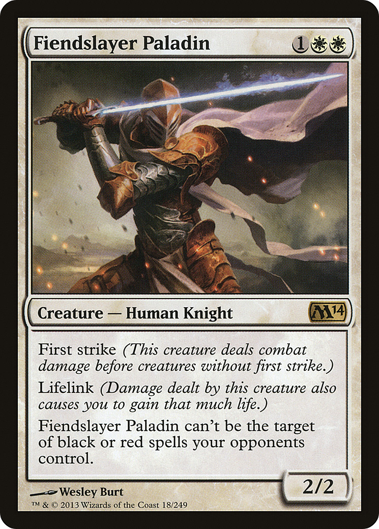 Fiendslayer Paladin (M14-018) - Magic 2014 Foil