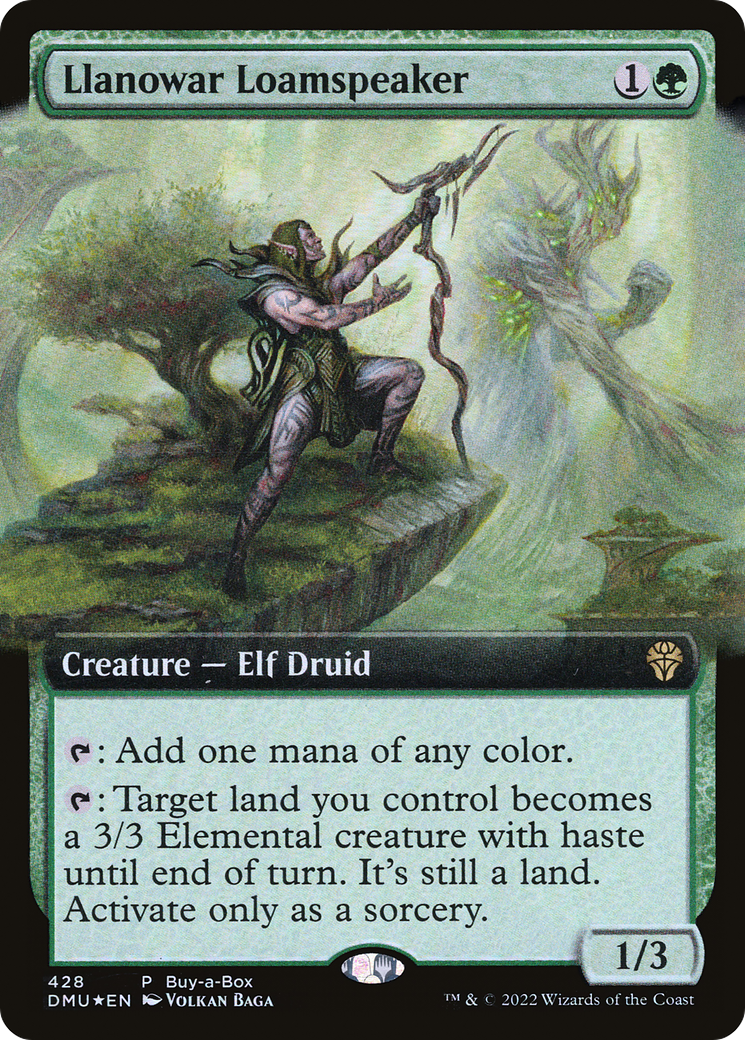 Llanowar Loamspeaker (BABP-428) - Dominaria United: (Extended Art)