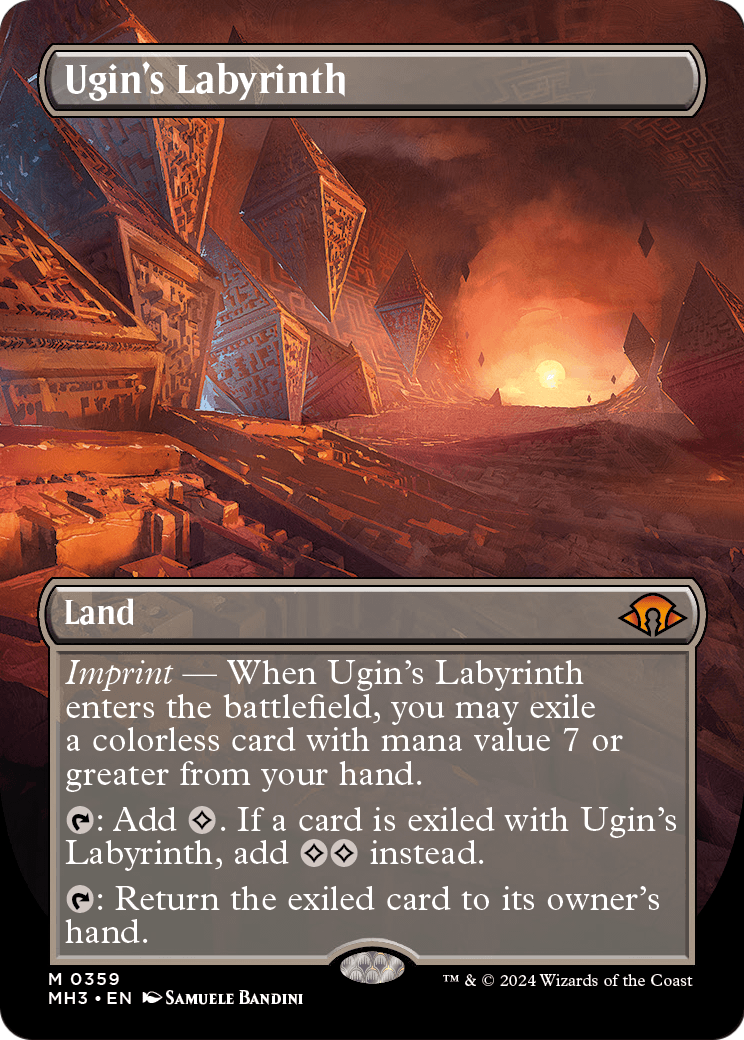 Ugin's Labyrinth (Borderless) (MH3-359) - Modern Horizons 3 Foil