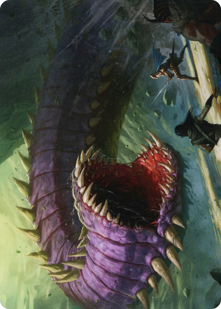 Purple Worm // Purple Worm (AAFR-003) - Adventures in the Forgotten Realms Art Series (Borderless)