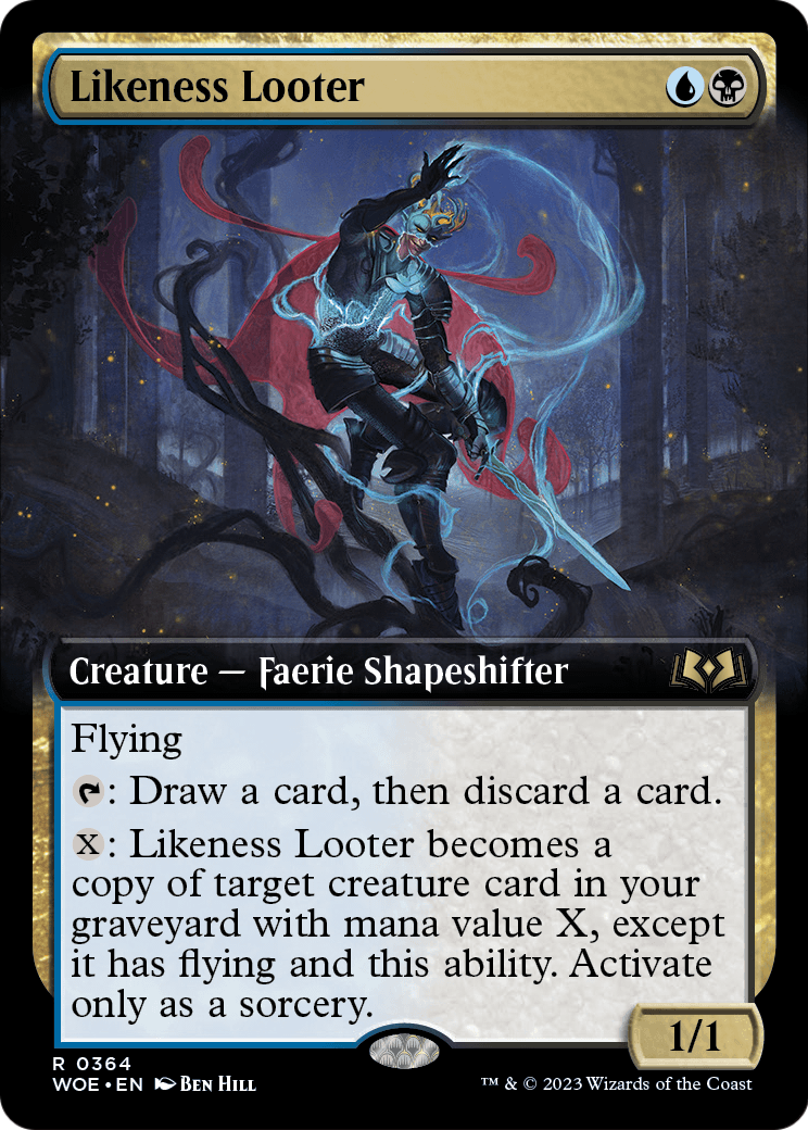 Likeness Looter (Extended Art) (WOE-364) - Wilds of Eldraine: (Extended Art)