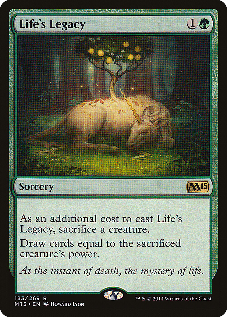 Life's Legacy (M15-183) - Magic 2015 Foil