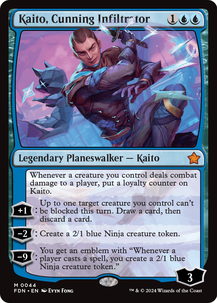 Kaito, Cunning Infiltrator (FDN-044) - Foundations