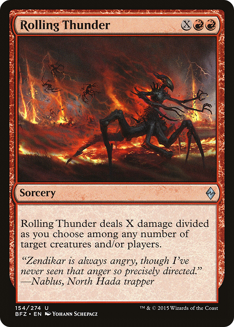 Rolling Thunder (BFZ-154) - Battle for Zendikar