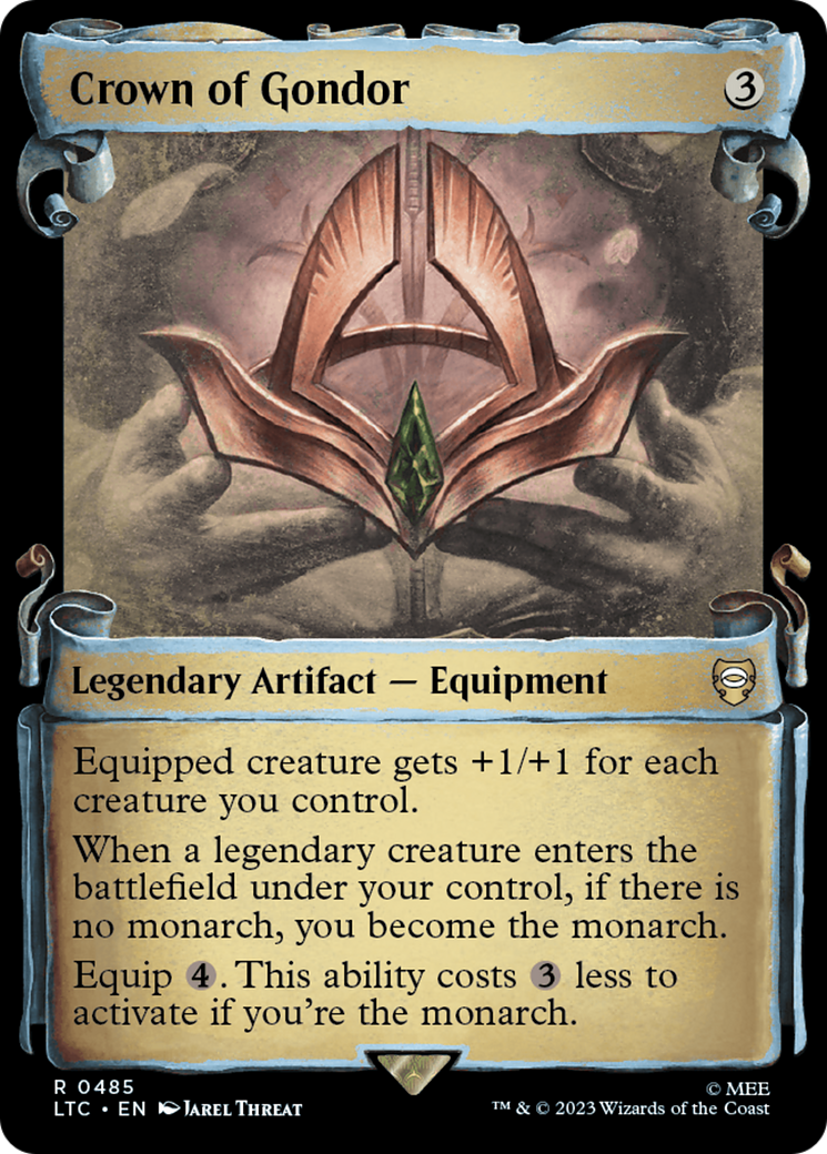 Crown of Gondor (Showcase Scrolls) (LTC-485) - Tales of Middle-earth Commander: (Showcase) Foil