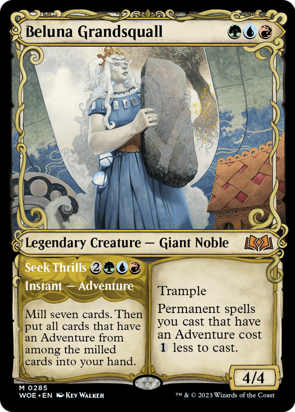 Beluna Grandsquall (Showcase) (WOE-285) - Wilds of Eldraine: (Showcase) Foil