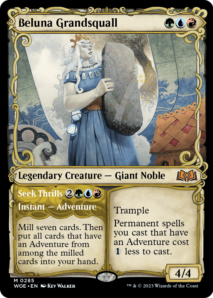 Beluna Grandsquall (Showcase) (WOE-285) - Wilds of Eldraine: (Showcase) Foil