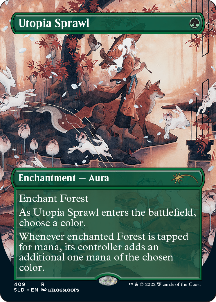 Utopia Sprawl (Borderless) (SLD-409) - Secret Lair Drop (Borderless) Foil