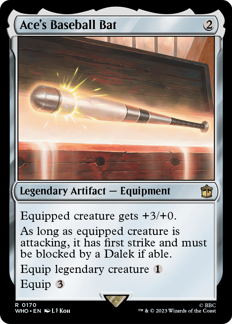 Ace's Baseball Bat (WHO-170) - Doctor Who