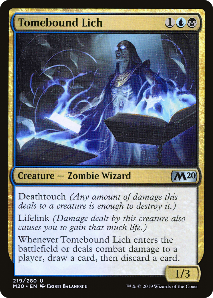 Tomebound Lich (M20-219) - Core Set 2020