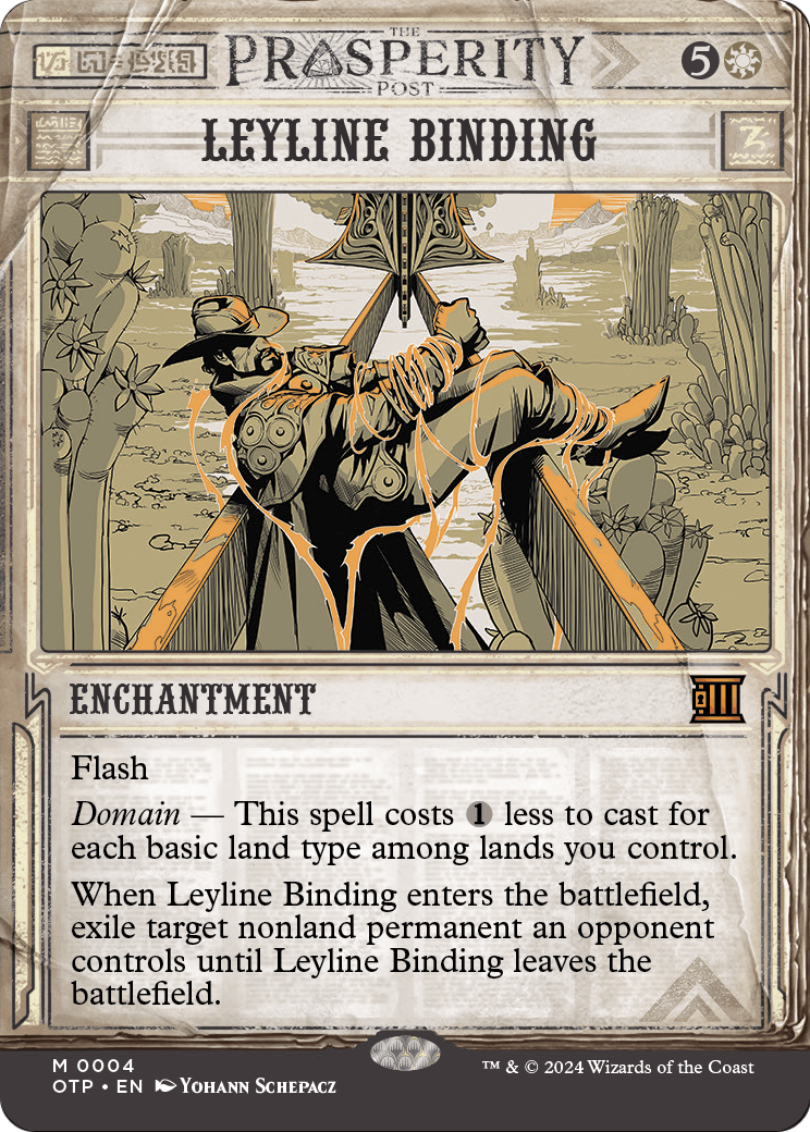 Leyline Binding (OTP-004) - Breaking News: (Showcase) (Borderless) Foil