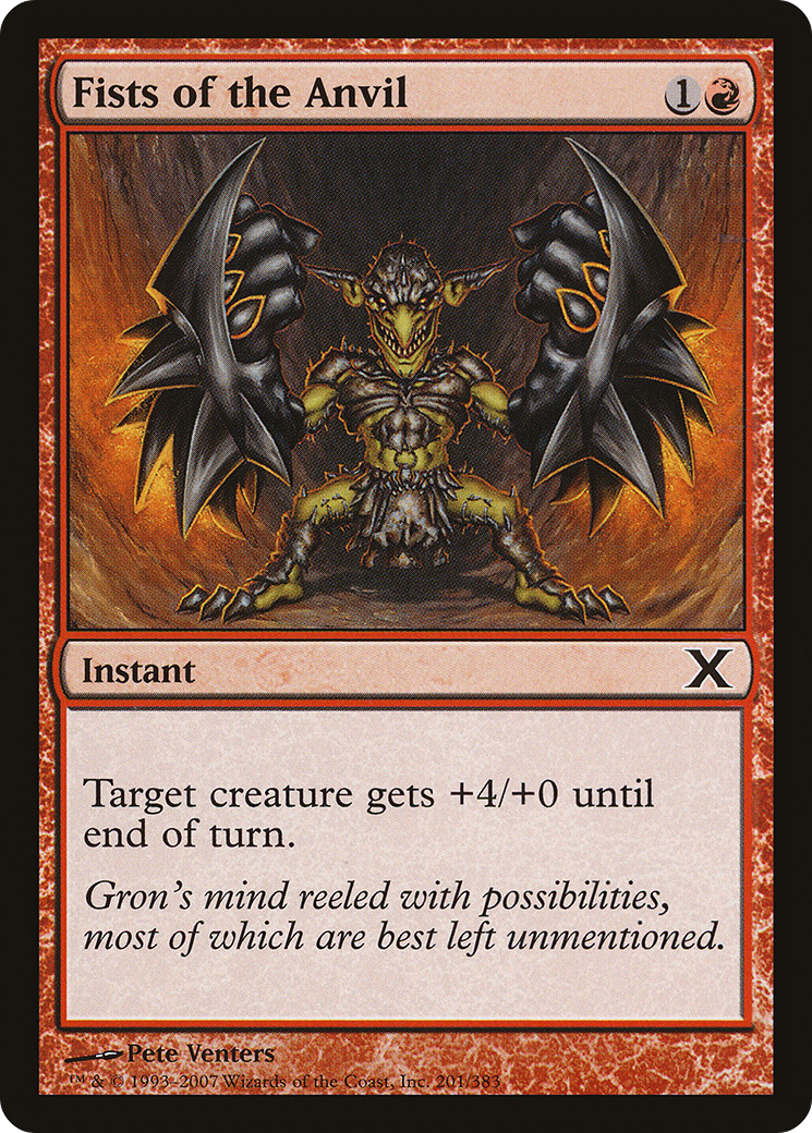 Fists of the Anvil (10E-201) - Tenth Edition Foil