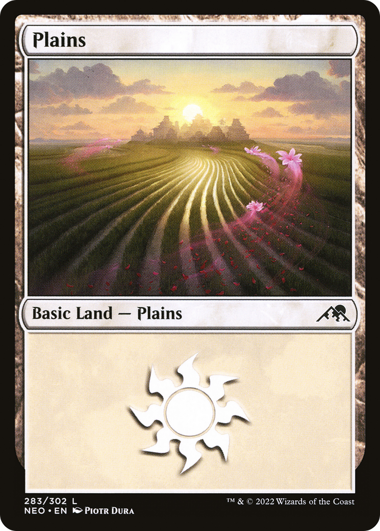 Plains (283) (NEO-283) - Kamigawa: Neon Dynasty Foil