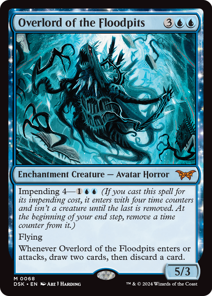 Overlord of the Floodpits (DSK-068) - Duskmourn: House of Horror: (enchantment)