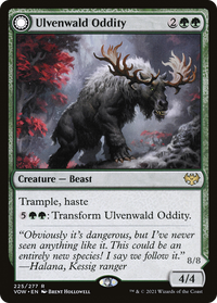Ulvenwald Oddity (VOW-225) - Innistrad: Crimson Vow: (Double Faced Transform) Foil