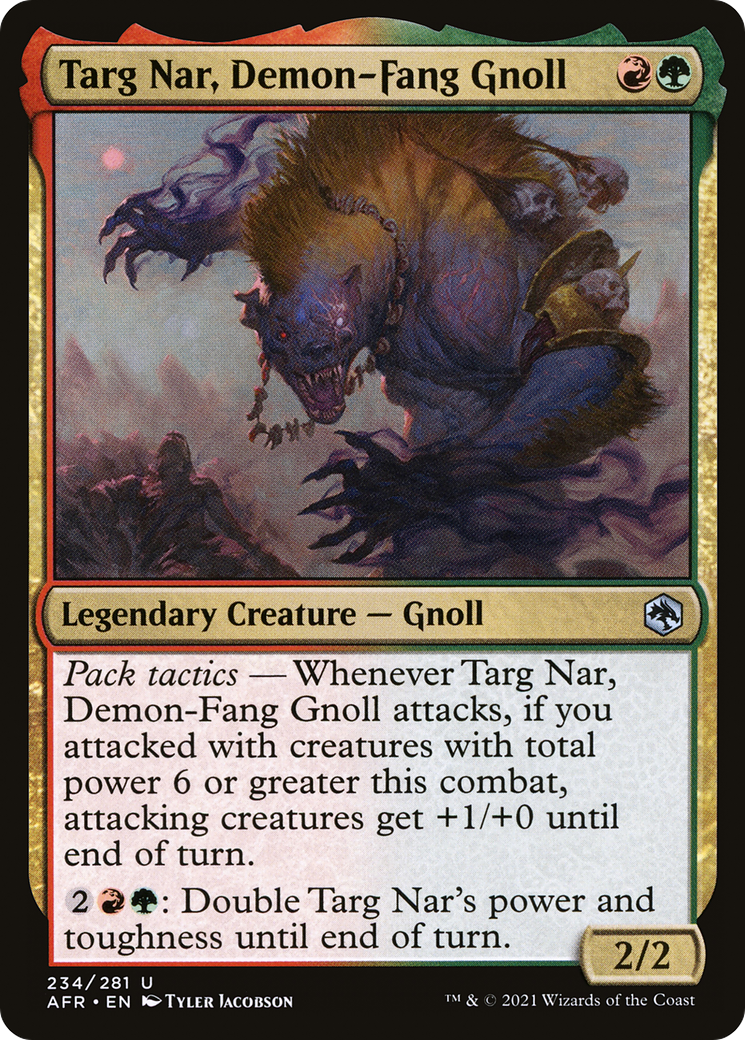 Targ Nar, Demon-Fang Gnoll (AFR-234) - Adventures in the Forgotten Realms Foil