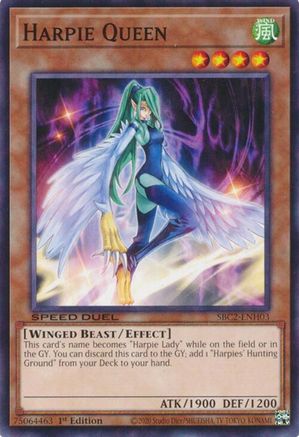 Harpie Queen (SBC2-ENH03) - Speed Duel: Battle City Finals 1st Edition