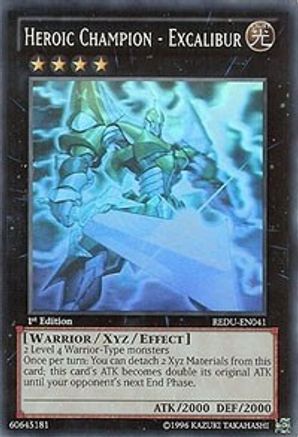 Heroic Champion - Excalibur (Ghost Rare) (REDU-EN041) - Return of the Duelist 1st Edition