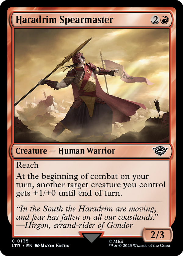 Haradrim Spearmaster (LTR-135) - The Lord of the Rings: Tales of Middle-earth