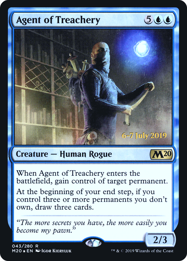 Agent of Treachery (PRE-043) - Core Set 2020 Promos Foil