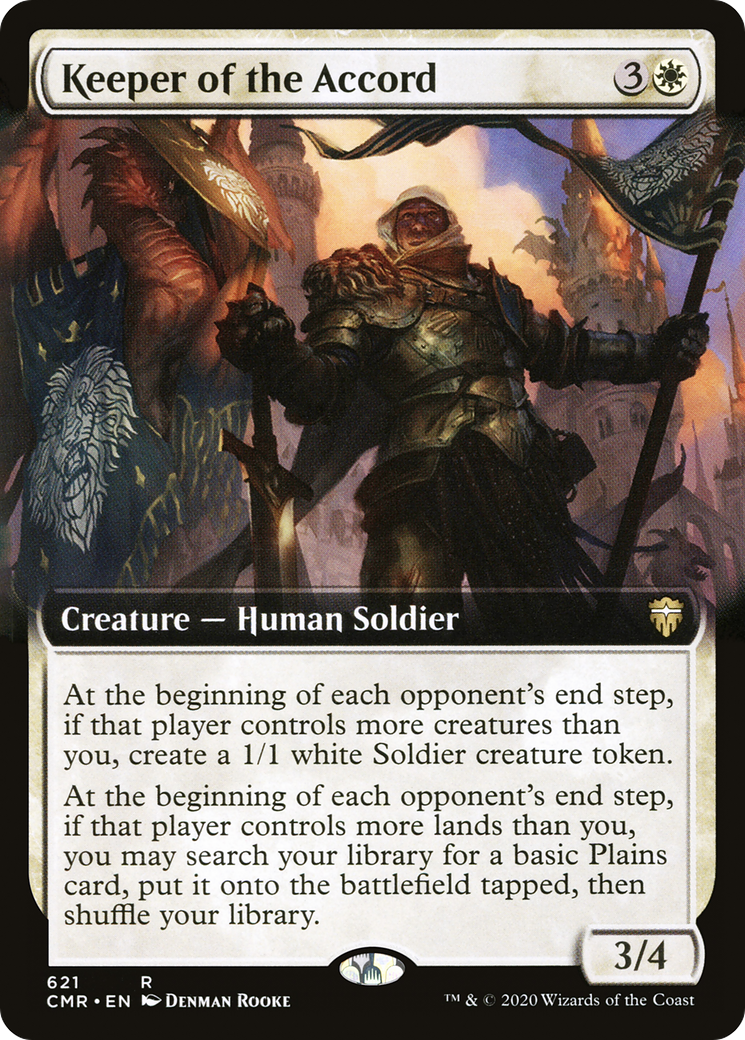 Keeper of the Accord (Extended Art) (CMR-621) - Commander Legends: (Extended Art)