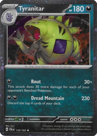 Tyranitar (Cosmo Foil) 135/193  - Holofoil Miscellaneous Cards & Products - Promo