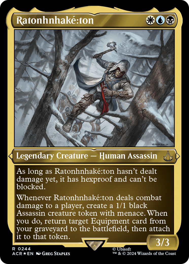 Ratonhnhake:ton (Foil Etched) (ACR-244) - Assassin's Creed Foil