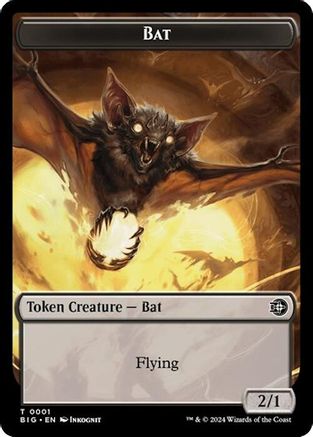 Bat // Plot Double-Sided Token (BIG-1 // 20) - Outlaws of Thunder Junction: The Big Score