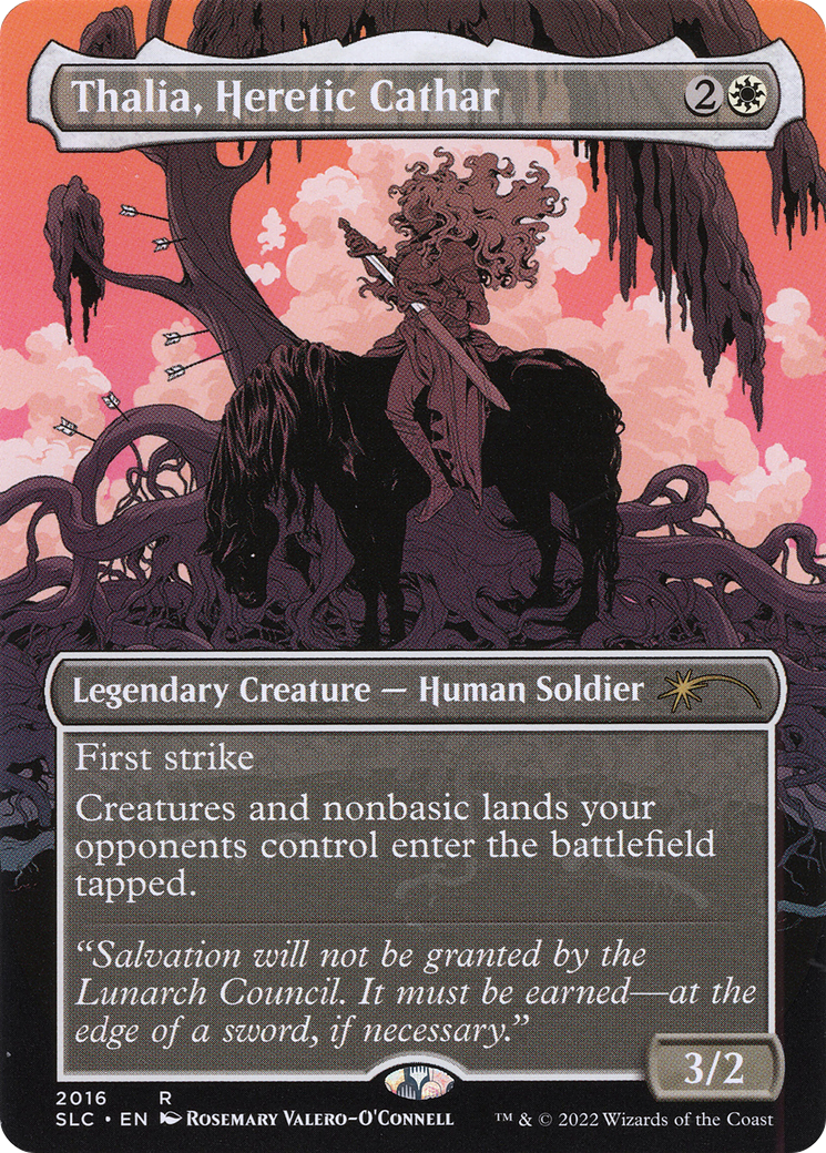 Thalia, Heretic Cathar (SLC-2016) - Secret Lair Countdown Kit (Borderless)