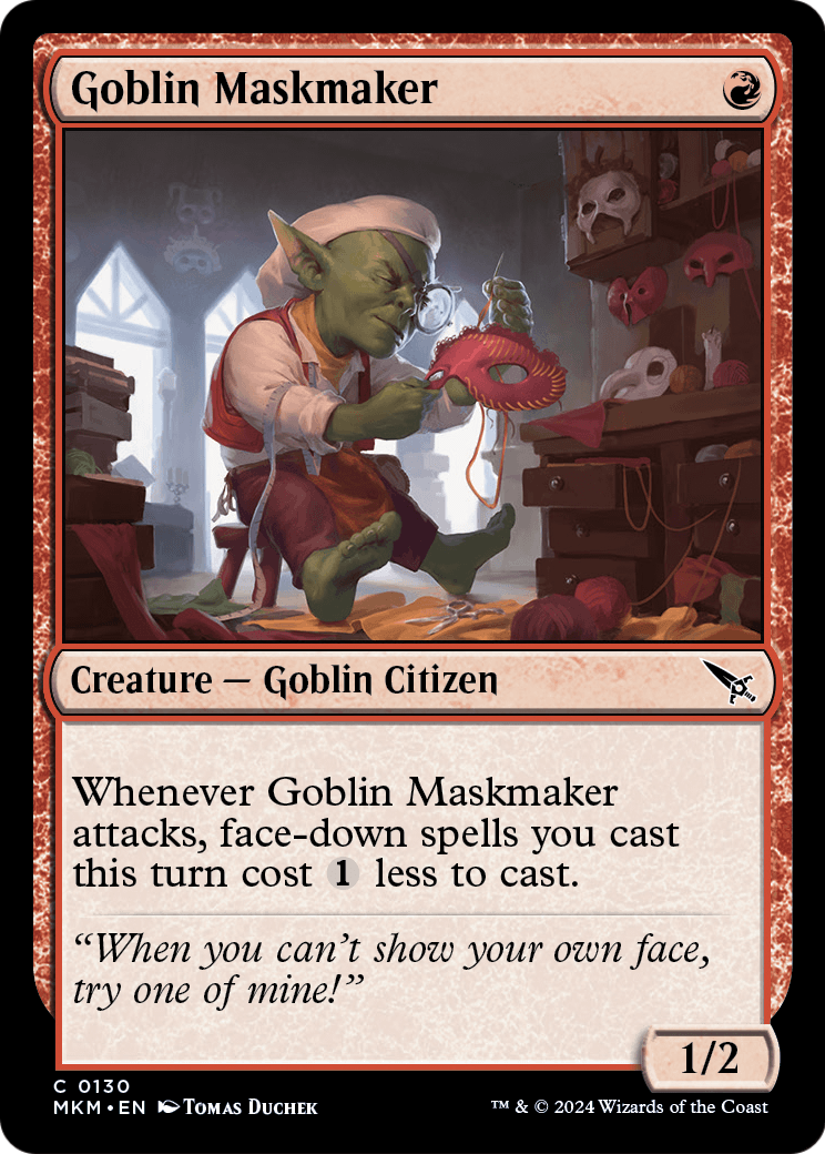 Goblin Maskmaker (MKM-130) - Murders at Karlov Manor Foil
