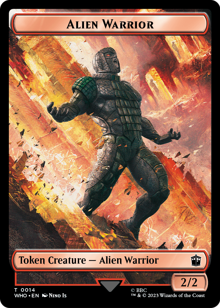 Alien Warrior (TWHO-014) - Doctor Who Tokens Foil