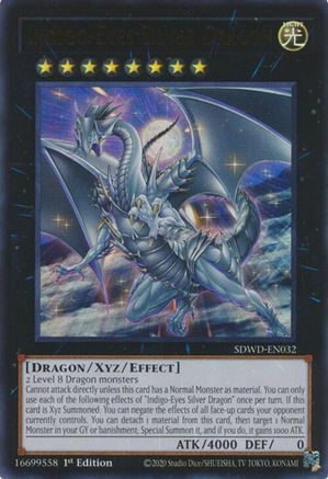 Indigo-Eyes Silver Dragon (SDWD-EN032) - Structure Deck: Blue-Eyes White Destiny Unlimited