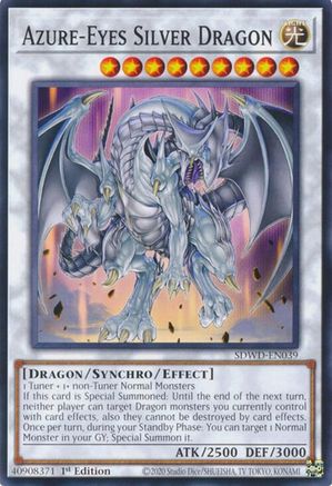 Azure-Eyes Silver Dragon (SDWD-EN039) - Structure Deck: Blue-Eyes White Destiny 1st Edition