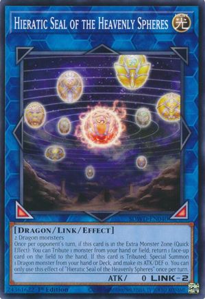 Hieratic Seal of the Heavenly Spheres (SDWD-EN040) - Structure Deck: Blue-Eyes White Destiny Unlimited