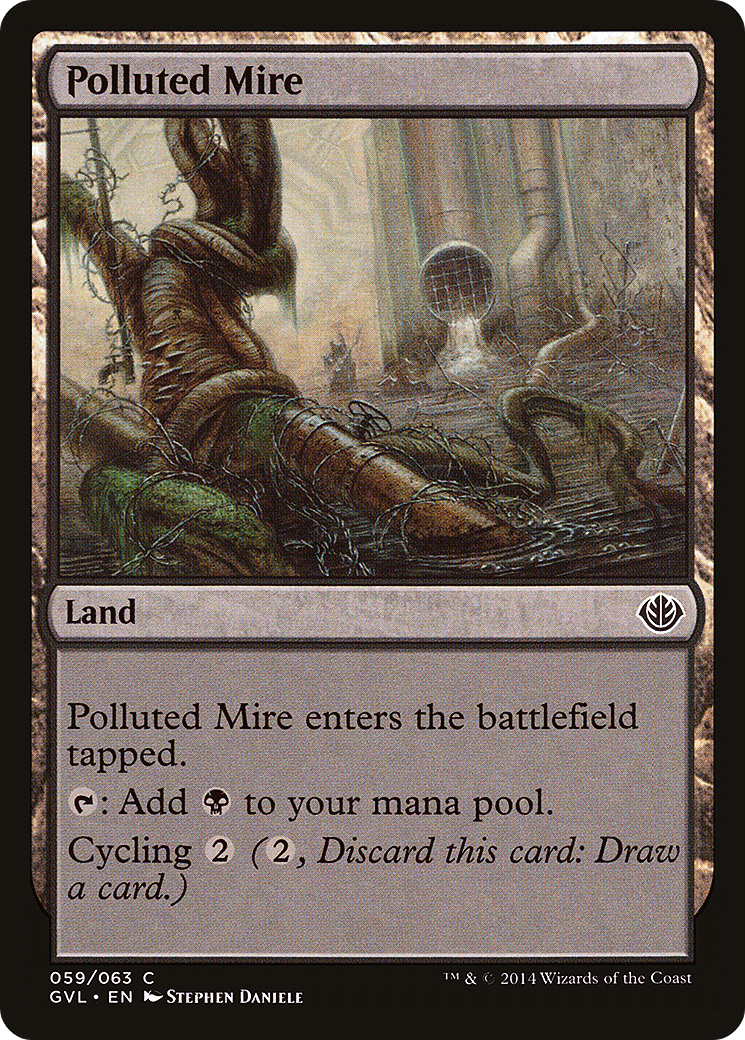 Polluted Mire (DD3-) - Duel Decks Anthology: Garruk vs. Liliana