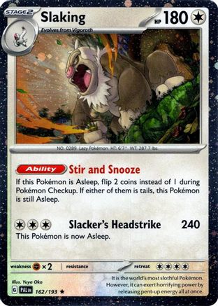 Slaking (Cosmos Holo) 162  - Holofoil Miscellaneous Cards & Products - Rare