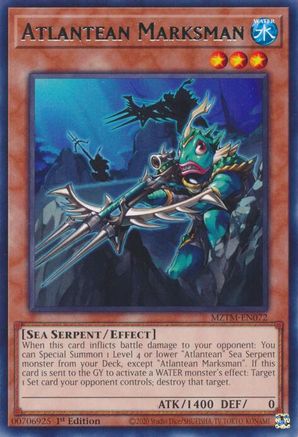 Atlantean Marksman (MZTM-EN072) - Maze of the Master 1st Edition